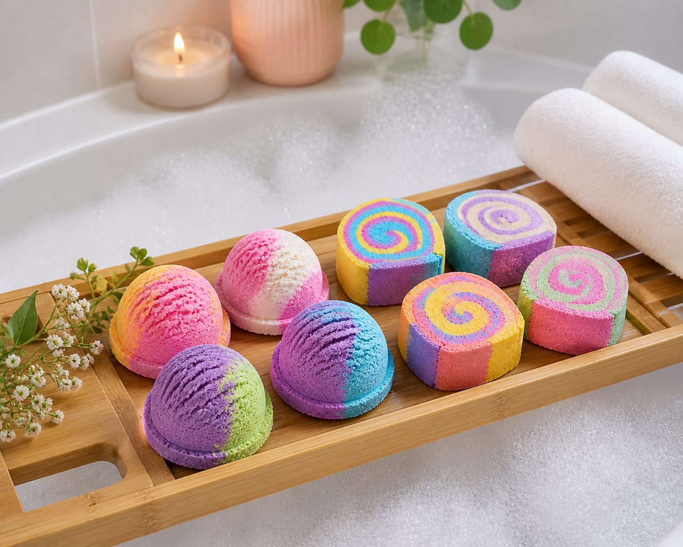Solid bubble bath handmade by outback body products