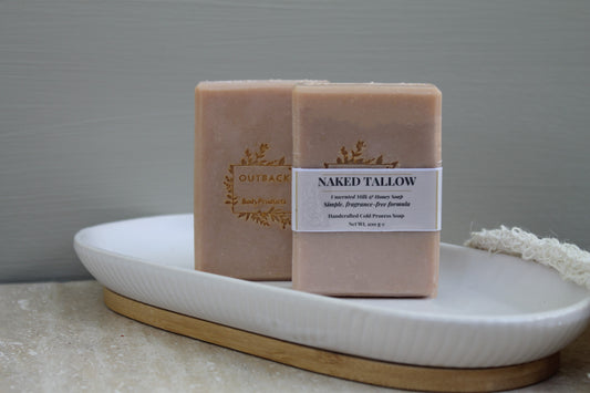 Naket Tallow unscented- made with Milk/Colloidal oat