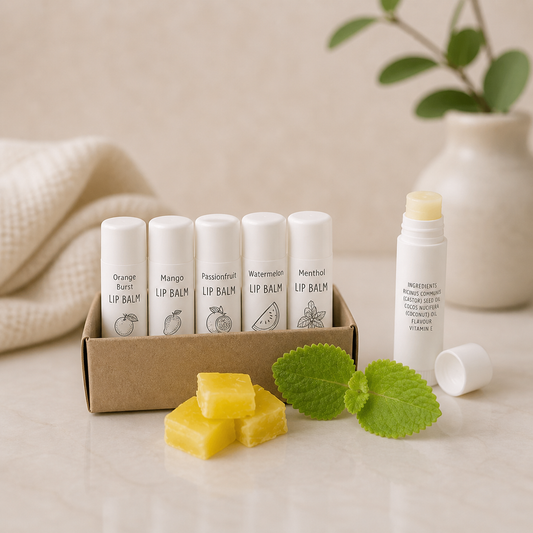 Handmade lip balm by Outback Body Products