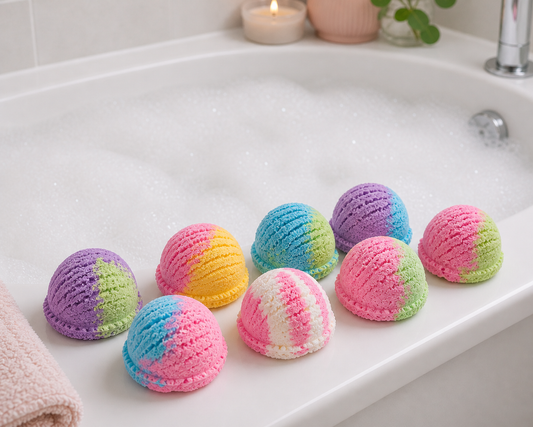 Bubble scoop bath product by Outback Body Products