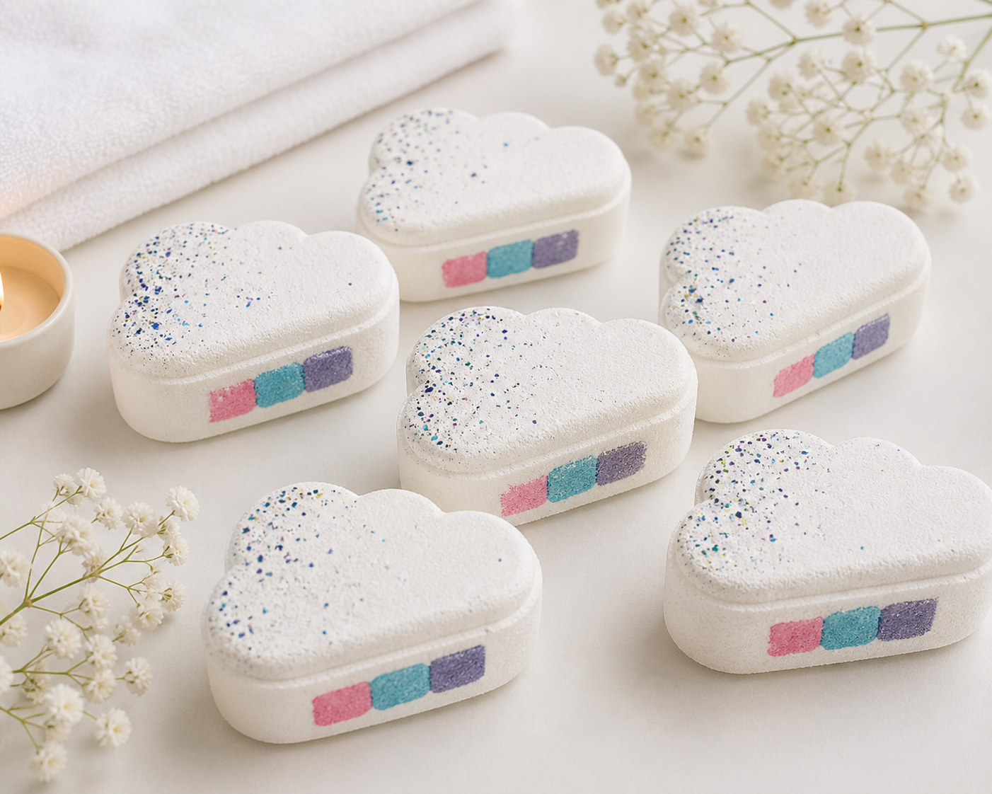 Handmade bath bomb by Outback Body Products