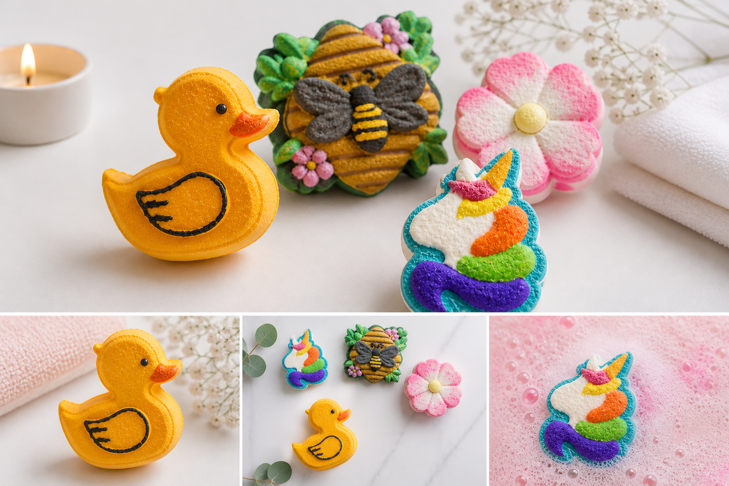 Handmade bath bomb by Outback Body Products