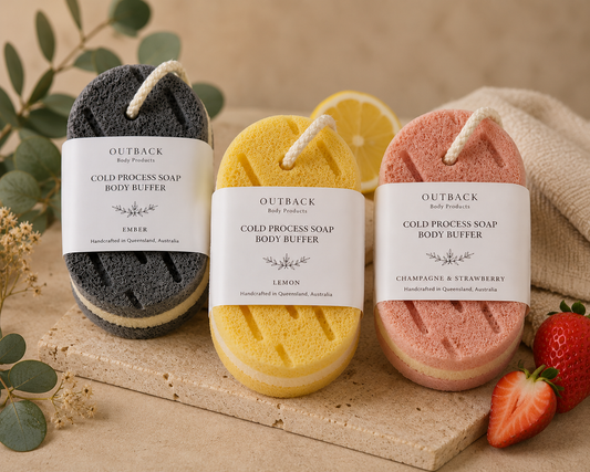 Soap-infused sponge by Outback Body Products